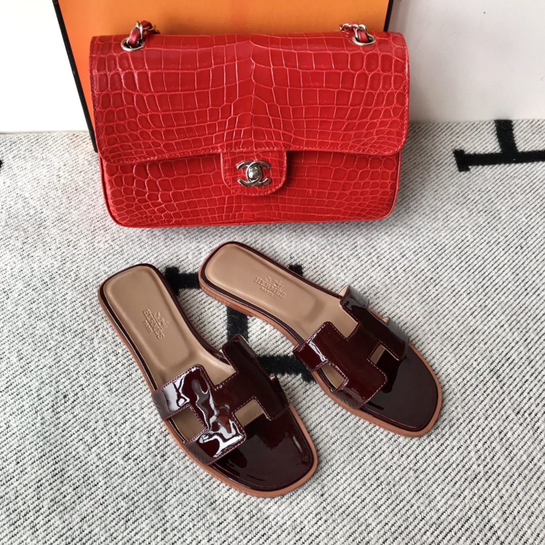 에르메스 올수공 오란 슬리퍼 샌들 페이던트 29